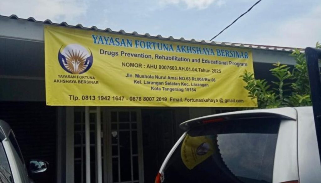 Suasana lingkungan Yayasan Fortuna Akshaya Bersinar
